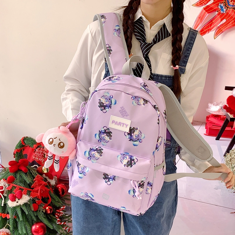 垣途者 卡通动漫蛋仔设计 尼龙布 双肩包 女款 多色