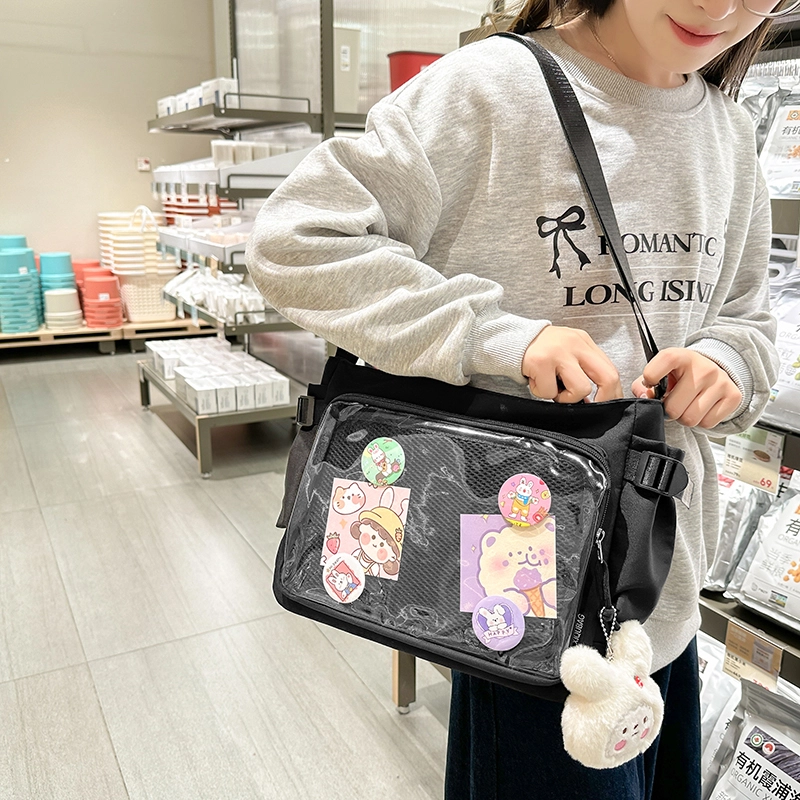 垣途者 透明日系可爱百搭 尼龙 斜挎包 女款 多色
