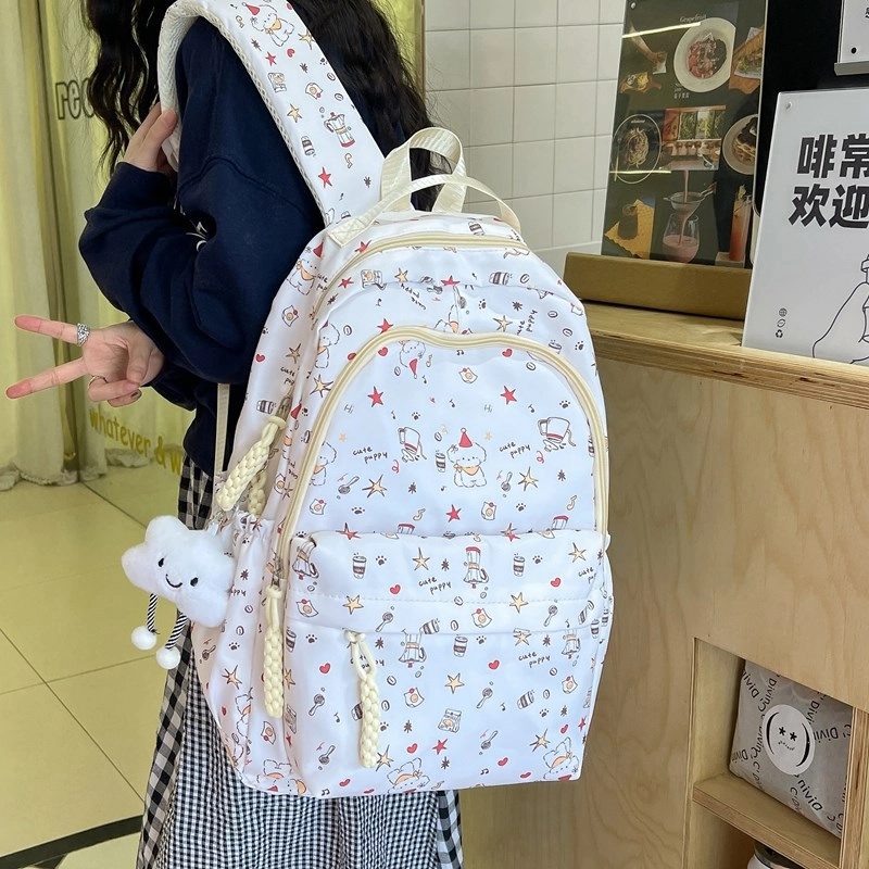 垣途者 日系小清新学生书包初高中大学生 复合布面料 双肩包 女款 多色