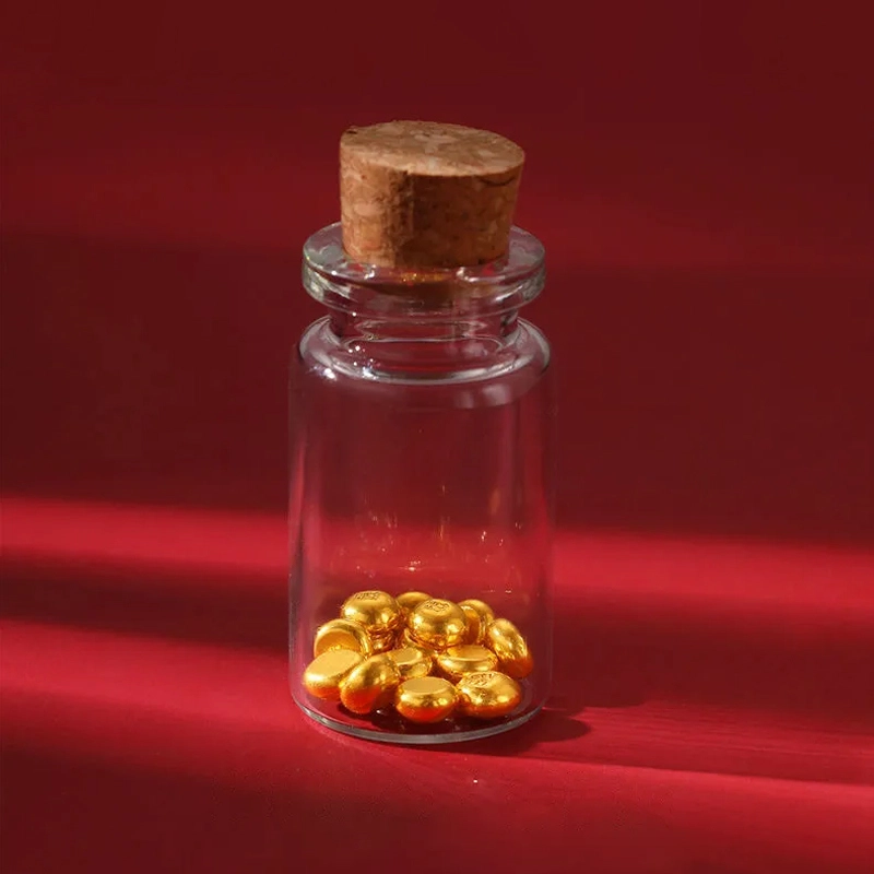鸳鸯金楼 财富豆  花样储蓄存钱保值收藏理财  攒钱转运珠聚财进宝 一天一粒一起暴富#好运 足金 投资类 黄金金豆 男女同款情侣款
