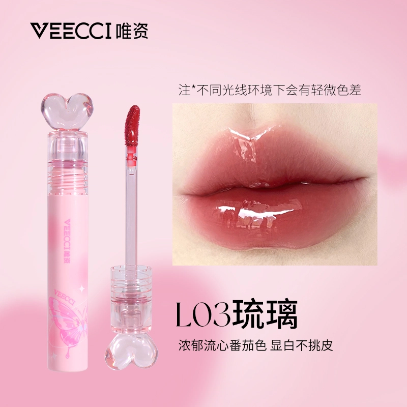 唯资 波光凝露水唇釉 镜面 易上色自然玻璃唇持久不脱妆亮泽清透素颜服帖气色保湿护唇不沾杯