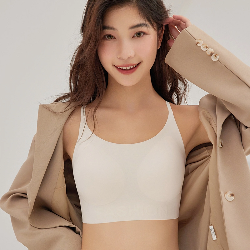 健将 无痕粉底液小胸聚拢内衣隐形舒适提拉防下垂美背文胸 女款
