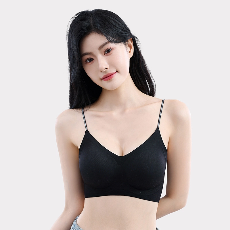 健将 冰丝无痕内衣薄款小胸聚拢凉感美背细肩带收副乳防下垂胸罩文胸 女款 礼袋装
