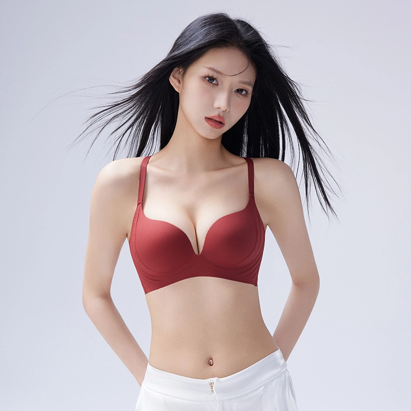 健将 豹纹内衣小胸聚拢显大收副乳防下垂美背无痕胸罩文胸 女款 礼袋装