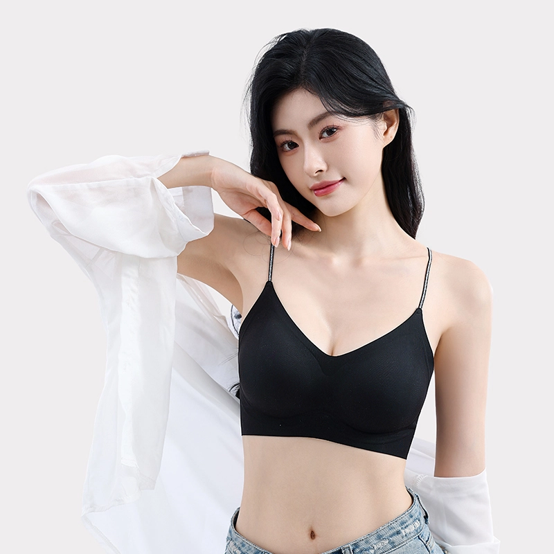 健将 冰丝无痕内衣薄款小胸聚拢凉感美背细肩带收副乳防下垂胸罩文胸 女款 礼袋装
