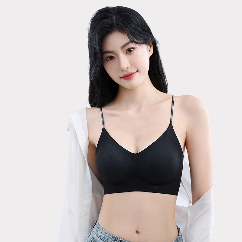 健将 冰丝无痕内衣薄款小胸聚拢凉感美背细肩带收副乳防下垂胸罩文胸 女款 礼袋装