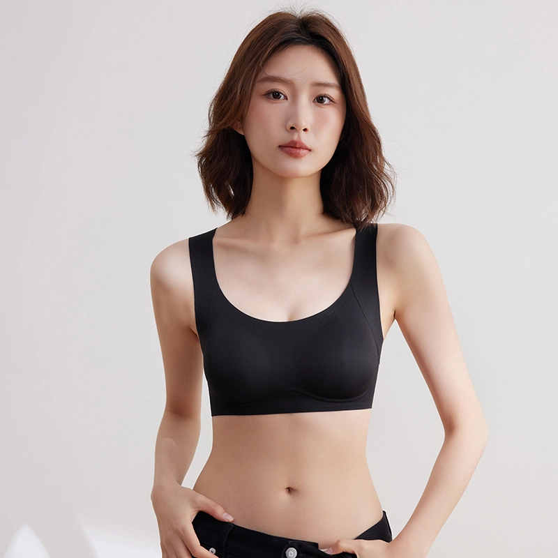 健将 无痕无感托胸背心软支撑聚拢舒适固定罩杯凉感吊带内衣美背文胸 女款 礼袋装
