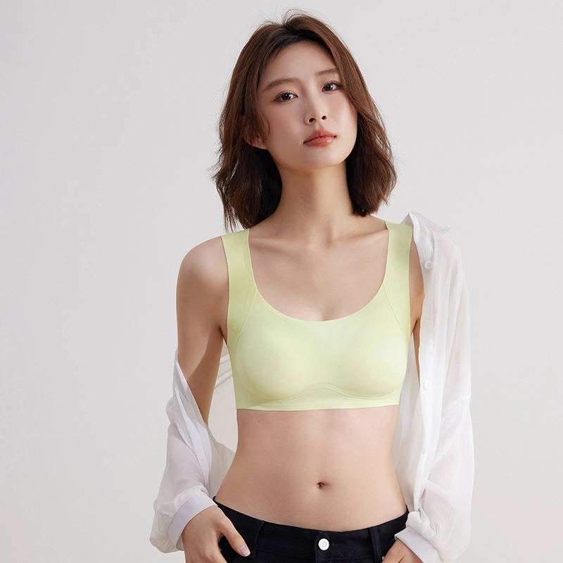 健将 无痕无感托胸背心软支撑聚拢舒适固定罩杯凉感吊带内衣美背文胸 女款 礼袋装