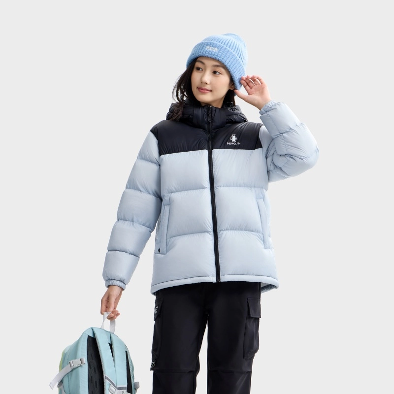 企鹅 加厚保暖防风常规长袖通勤羽绒服 男女同款