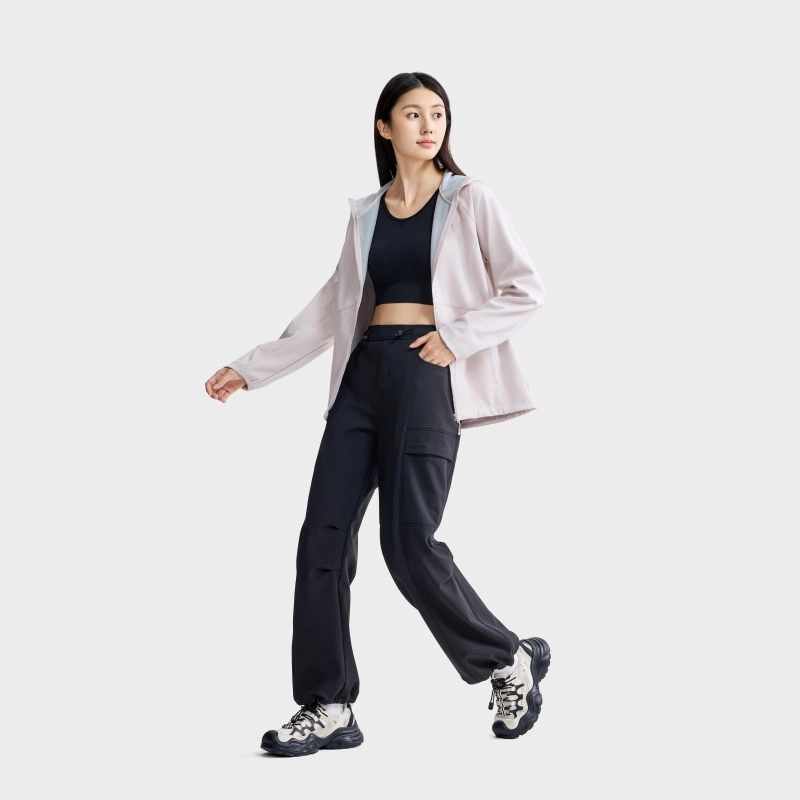 企鹅  户外防风防水加绒  软壳裤  女款