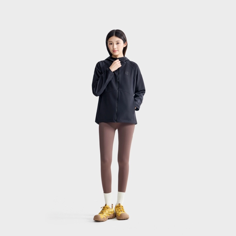 企鹅 冲锋软壳衣加绒保暖摇粒绒夹克 女款