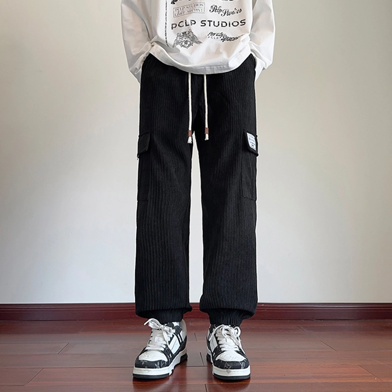 头号青年 美式复古束脚工装休闲裤 男女同款