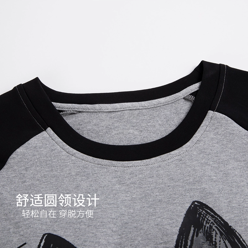 芬腾可安 女夏季薄款带胸垫全棉三件套家居服卡通纯棉短袖条纹短裤长裤可外穿舒适透气睡衣套装 女款