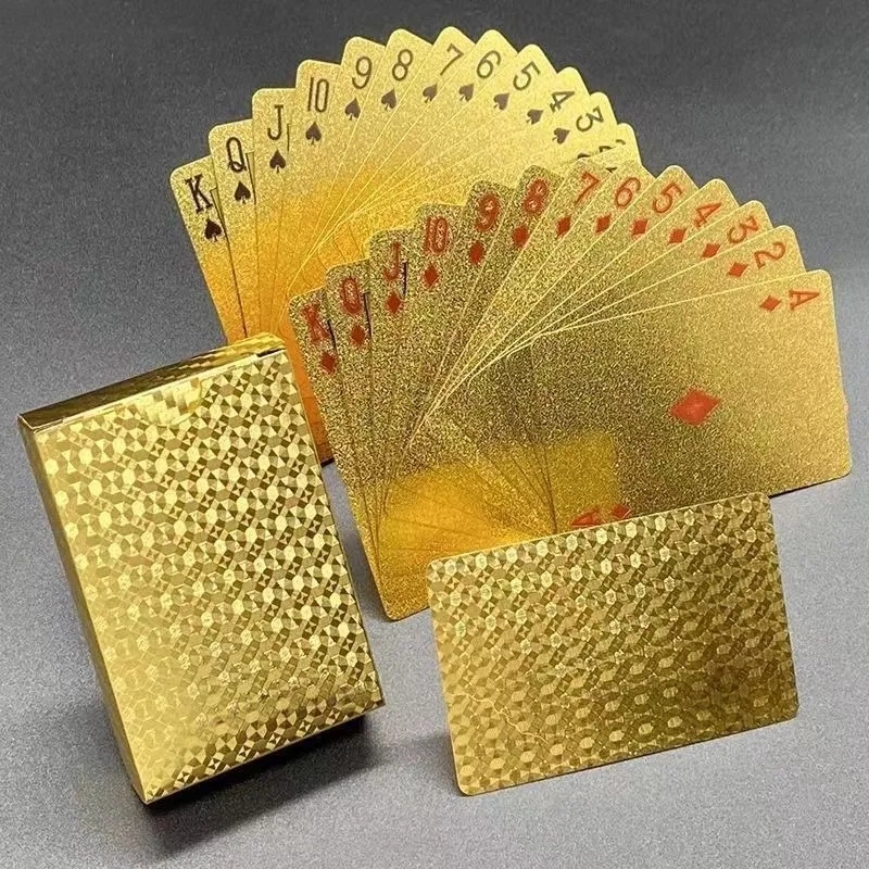 喜顽童 土豪金创意磨砂压边外壳澳门风云同款金银黑 扑克/德州/掼蛋/花切