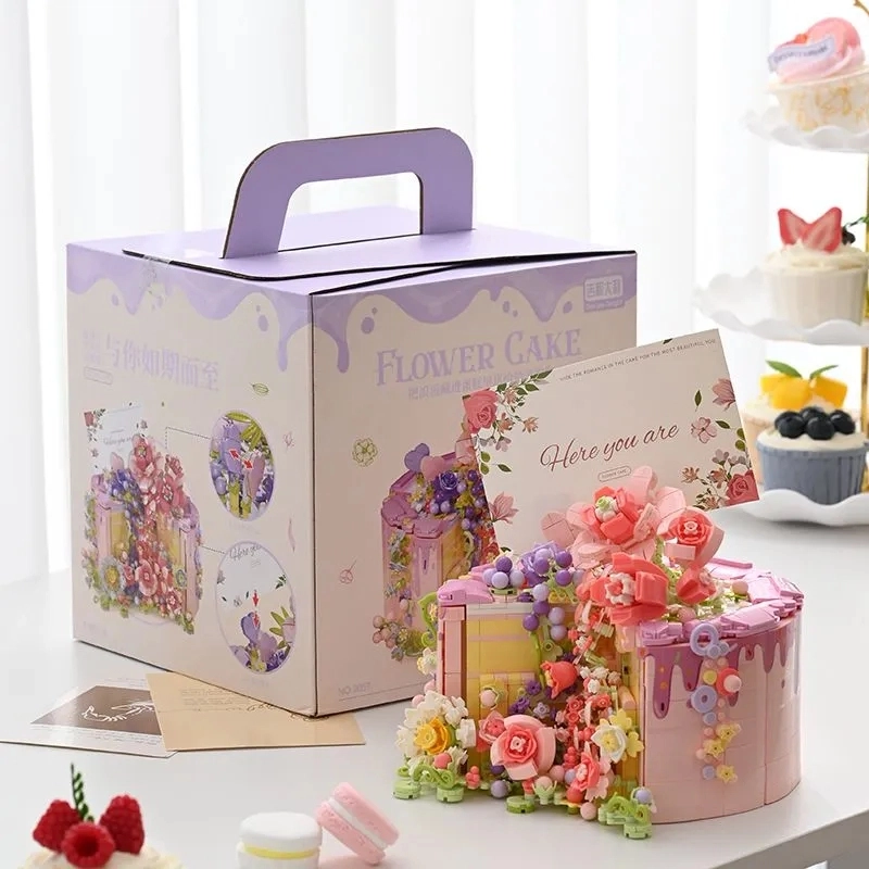喜顽童 鲜花蛋糕永生花 其他拼装模型