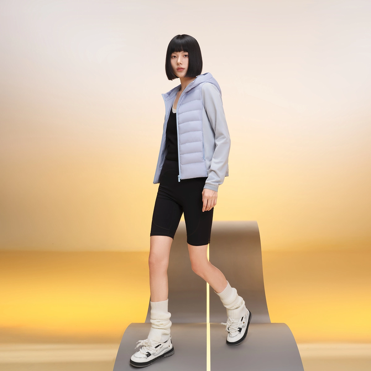 美力城 轻薄短款三防面料修身显瘦保暖羽绒服 男女同款