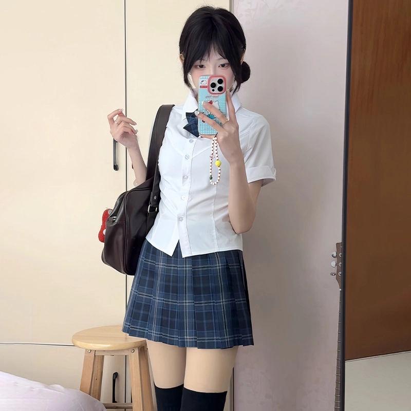 日暮星河 简约舒适时尚休闲百搭衬衫套装 女款