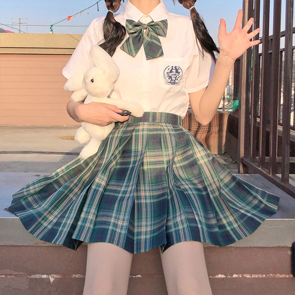日暮星河 学院风甜美百搭款半身裙制服 女款