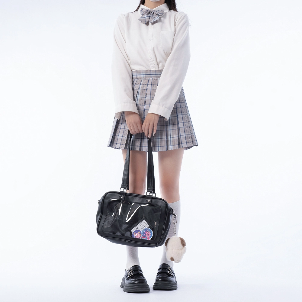 日暮星河 学院风百搭舒适时尚长袖上衣日系百褶裙衬衫套装 女款 南暮高