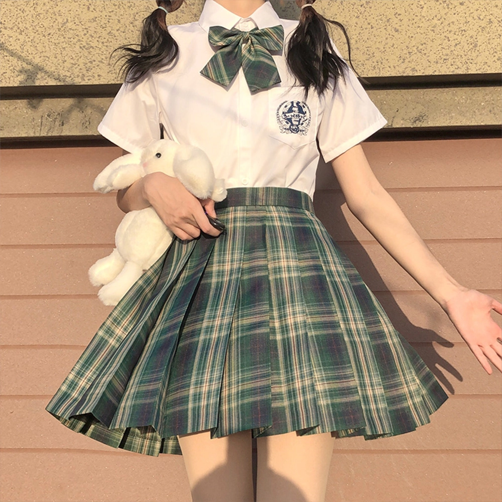 日暮星河 学院风甜美百搭款半身裙制服 女款