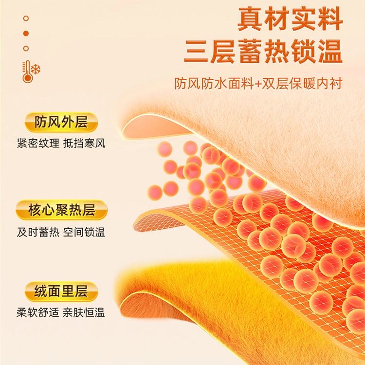 匹克 秋冬季防风防水保暖 骑行可触屏  高颜值 柔软舒适 亲肤恒温 跑步健身摩托车滑雪自行车 绒面里层 运动手套 男女同款情侣款