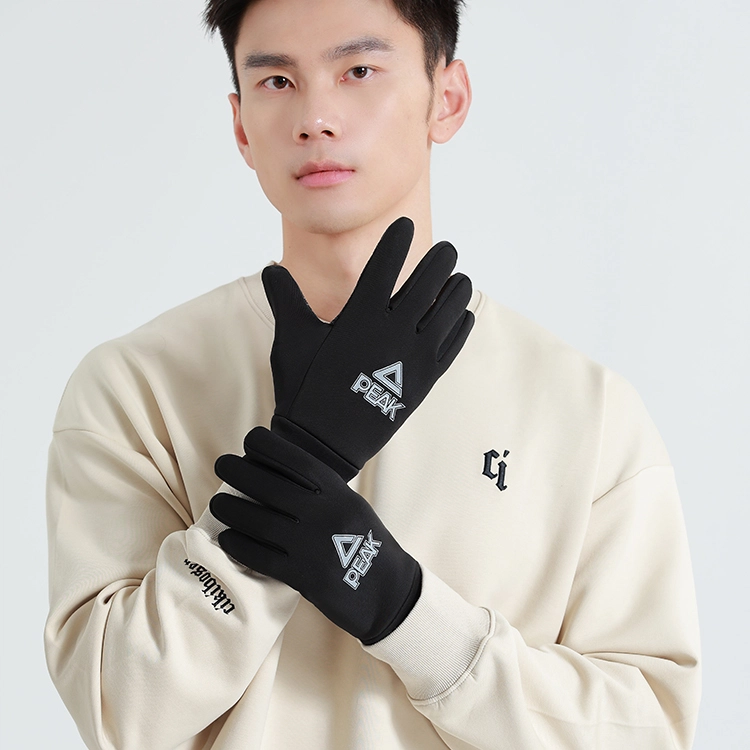 匹克 骑行可触屏柔软舒适 亲肤恒温 跑步健身摩托车滑雪自行车  秋冬季防风防水保暖 聚酯纤维 运动手套 男女同款情侣款