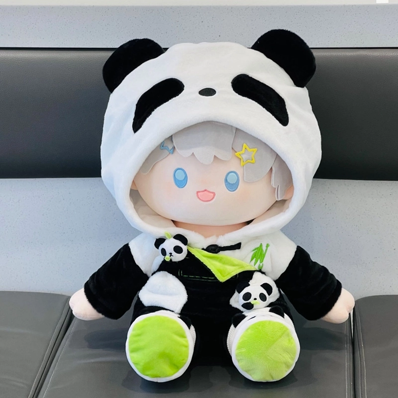 朵爱 可爱呆萌棉娃熊猫娃衣 创意可穿脱 玩偶周边