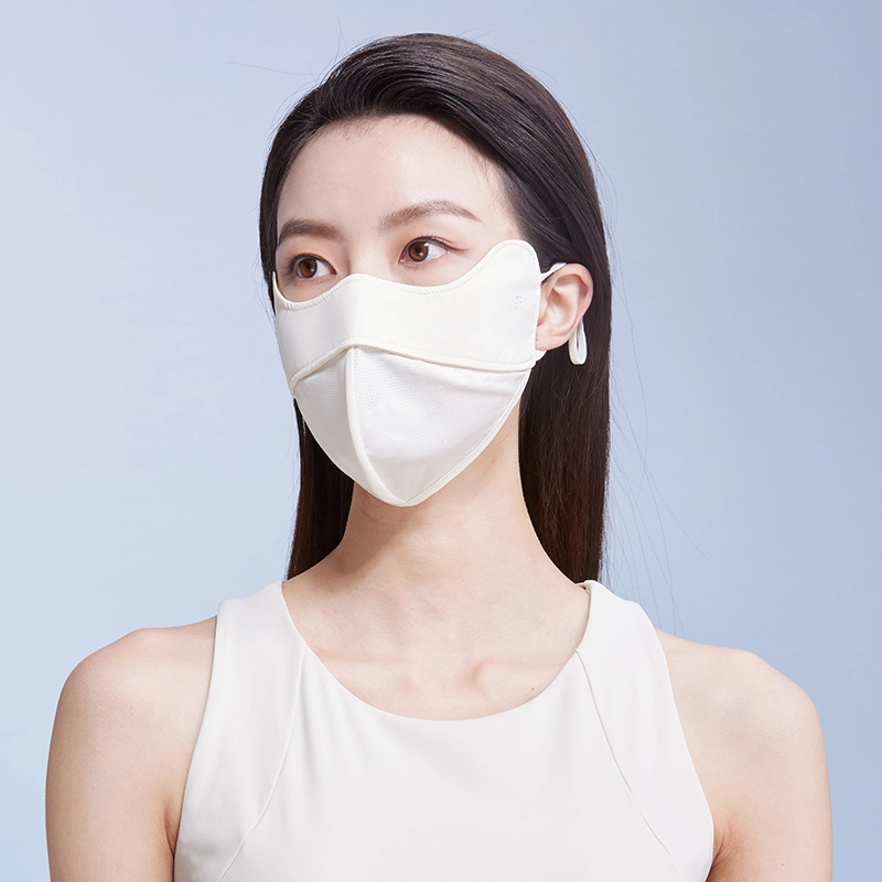 红豆 防紫外线脸基尼鱼骨支撑透气不闷 氨纶 防晒面罩 女款