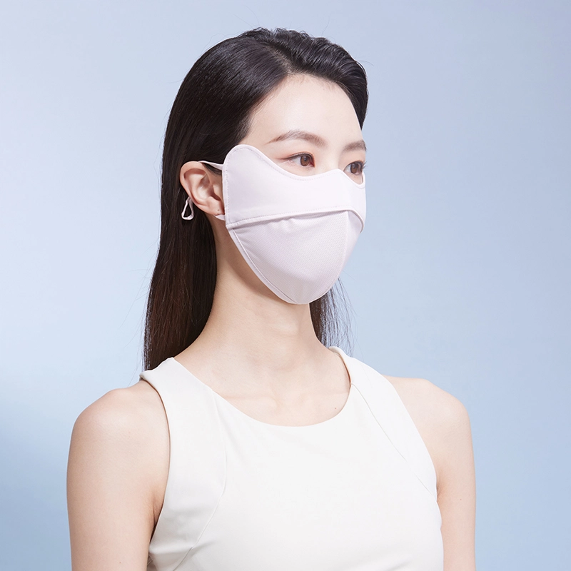 红豆 防紫外线脸基尼鱼骨支撑透气不闷 氨纶 防晒面罩 女款