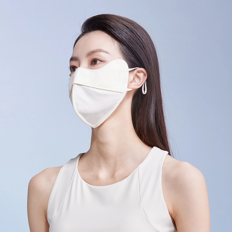 红豆 防紫外线脸基尼鱼骨支撑透气不闷 氨纶 防晒面罩 女款