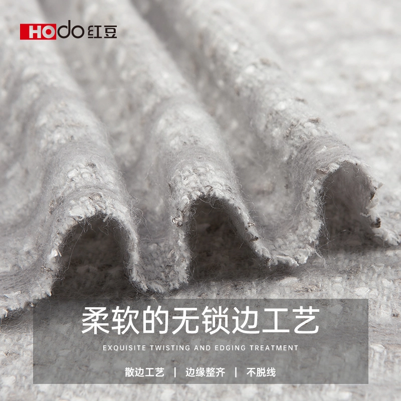 红豆 保暖加厚时尚百搭 羊毛 绒线围巾 女款