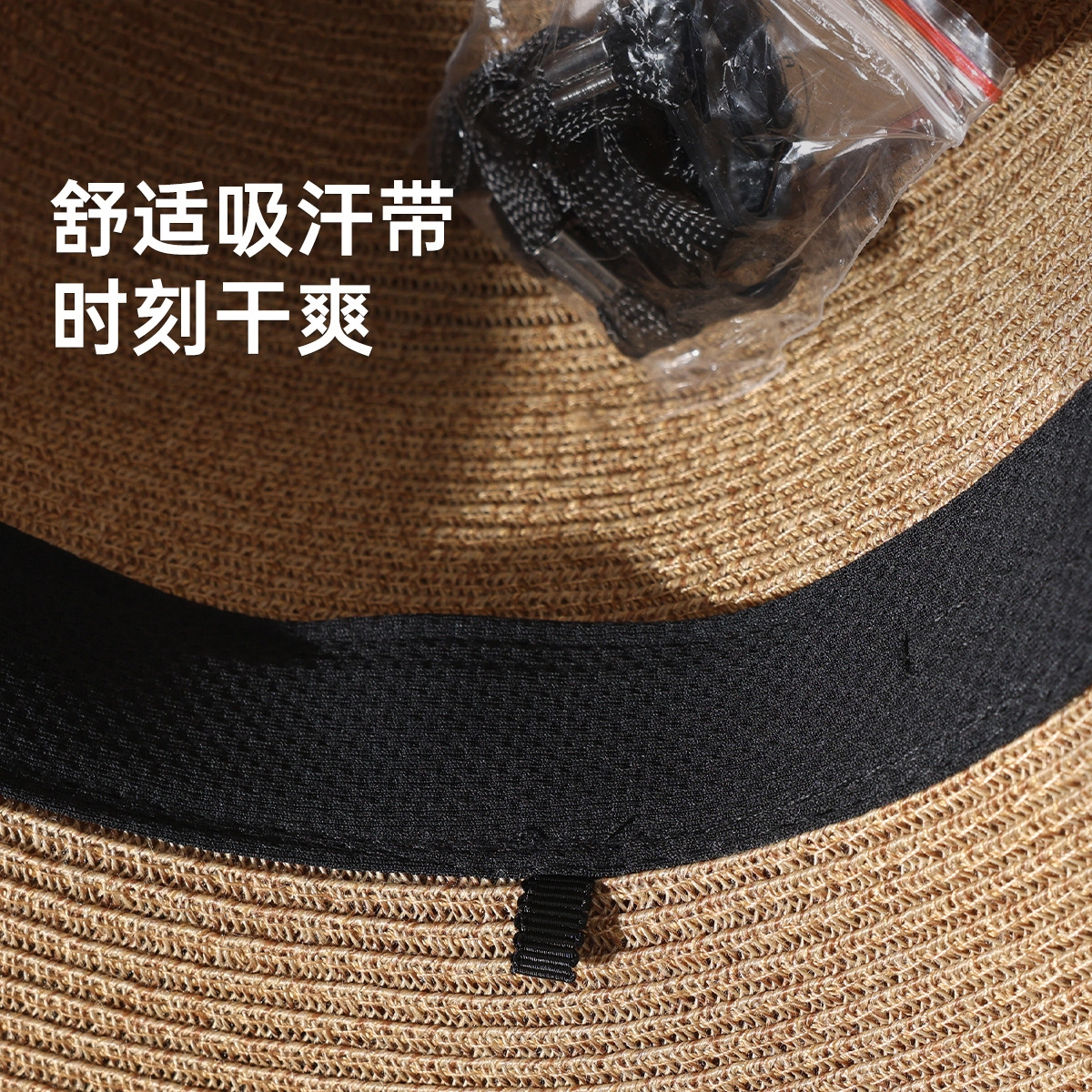 红豆 遮阳帽春夏户外防紫外线可折叠蝴蝶结太阳帽 聚酯纤维 防晒帽 女款