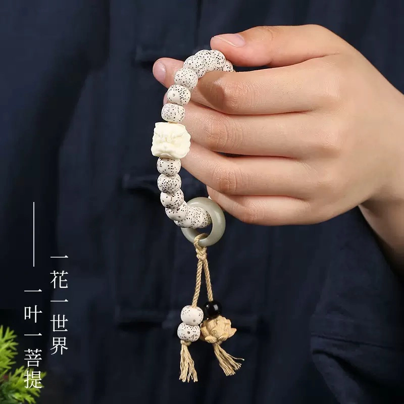 唐述 转运新中式国潮小众设计 星月菩提 手串复古平安纳福醒狮上岸接锦鲤好运 男女同款情侣款