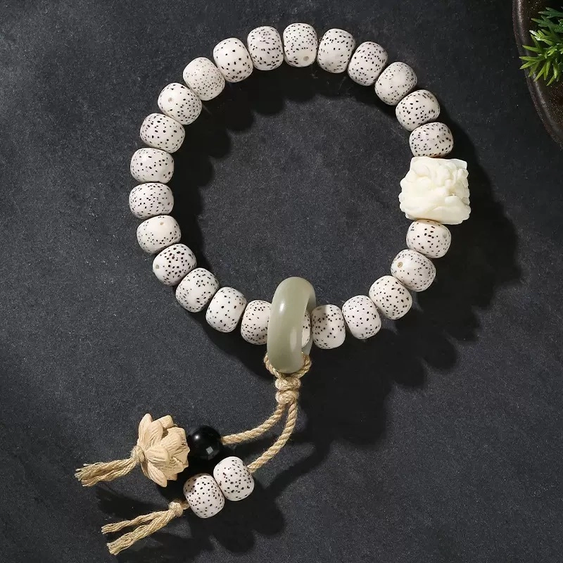 唐述 转运新中式国潮小众设计 星月菩提 手串复古平安纳福醒狮上岸接锦鲤好运 男女同款情侣款