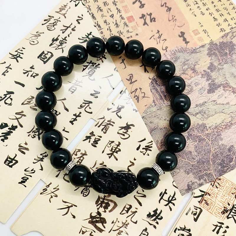 唐述 【财源滚滚 】新中式小众国潮复古经典百搭日常出勤招财纳福好运 菩提根 手串 男女同款情侣款