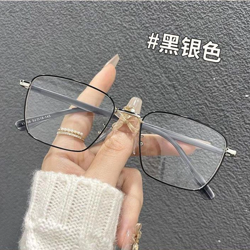 轲领 防蓝光方框 合金金属 方形 光学镜架 男女同款情侣款