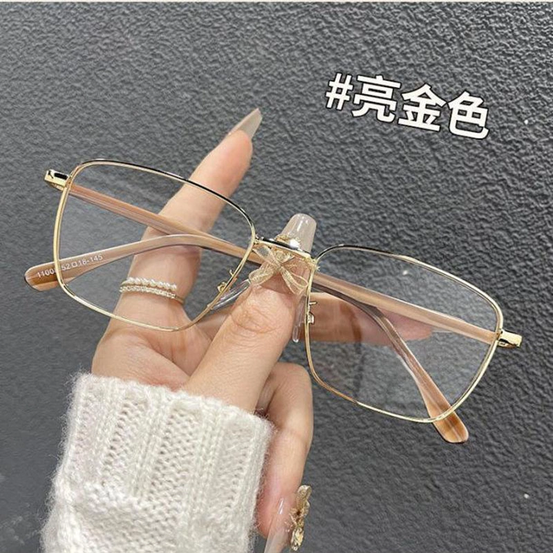 轲领 防蓝光方框 合金金属 方形 光学镜架 男女同款情侣款