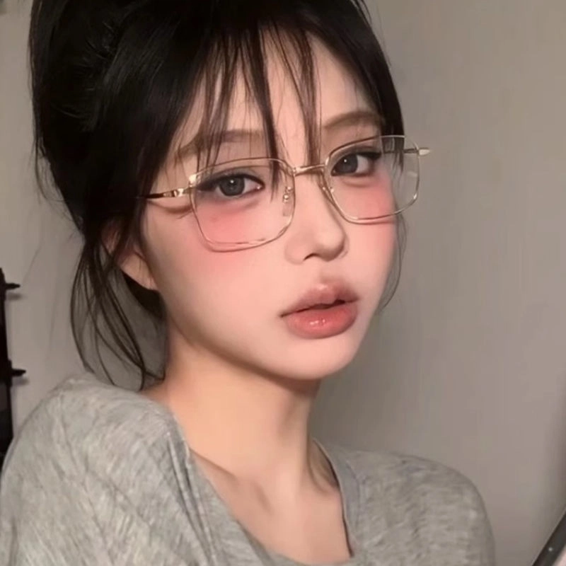 轲领 痞帅防蓝光 合金金属 方形 光学镜架 男女同款情侣款