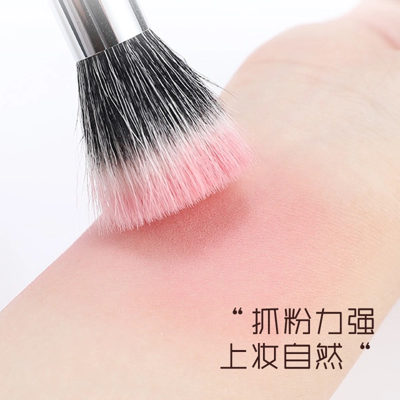 顽顽  点彩刷动物毛腮红刷柔软羊毛细光锋化妆上妆均匀不扎脸化妆工具 清洁晕染细节