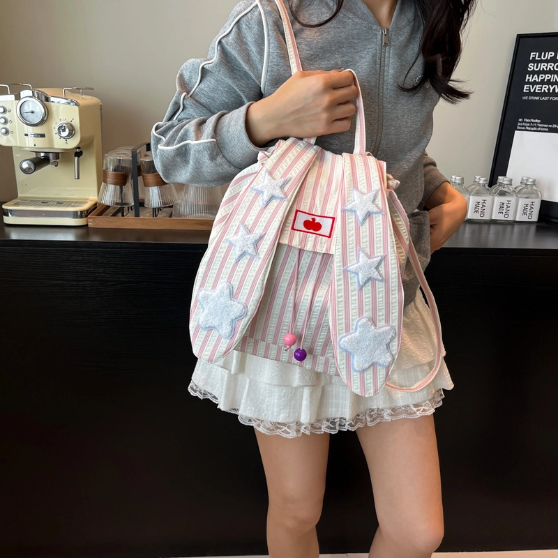 木木兔 书包女高中学生超大容量初中生小轻便  经典时尚小众设计 高级感 休闲拉链开合 尼龙布 双肩包 常规 蓝色