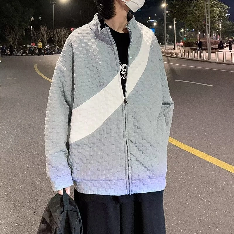 木木兔 休闲运动学生青少年宽松百搭长袖夹克外套 男款