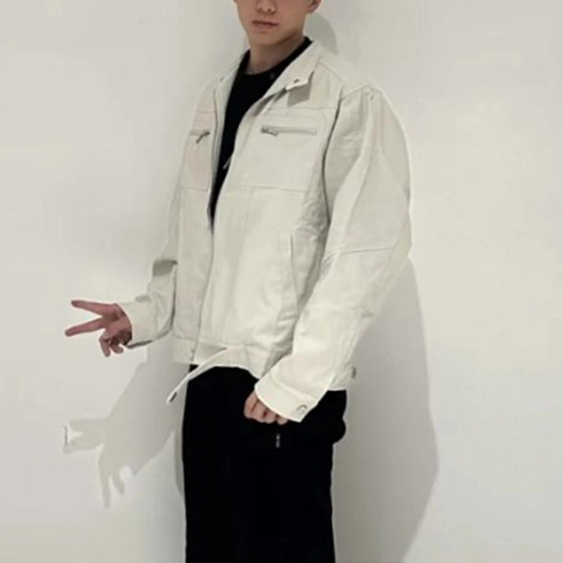 黑马漫画 美式复古立领工装百搭休闲夹克外套 男女同款