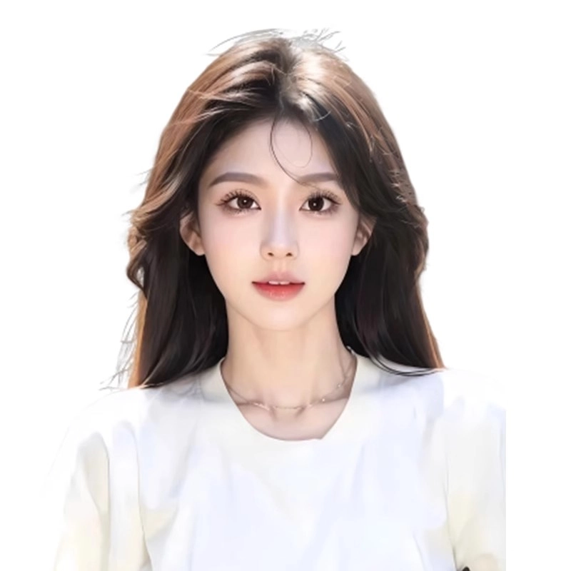 清岚 全真人发耳后括弧刘海假发
