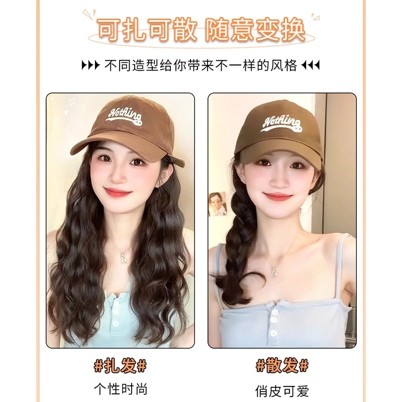 清岚 大波浪羊毛卷假发套 长发卷发，时尚仿真发 冷棕色