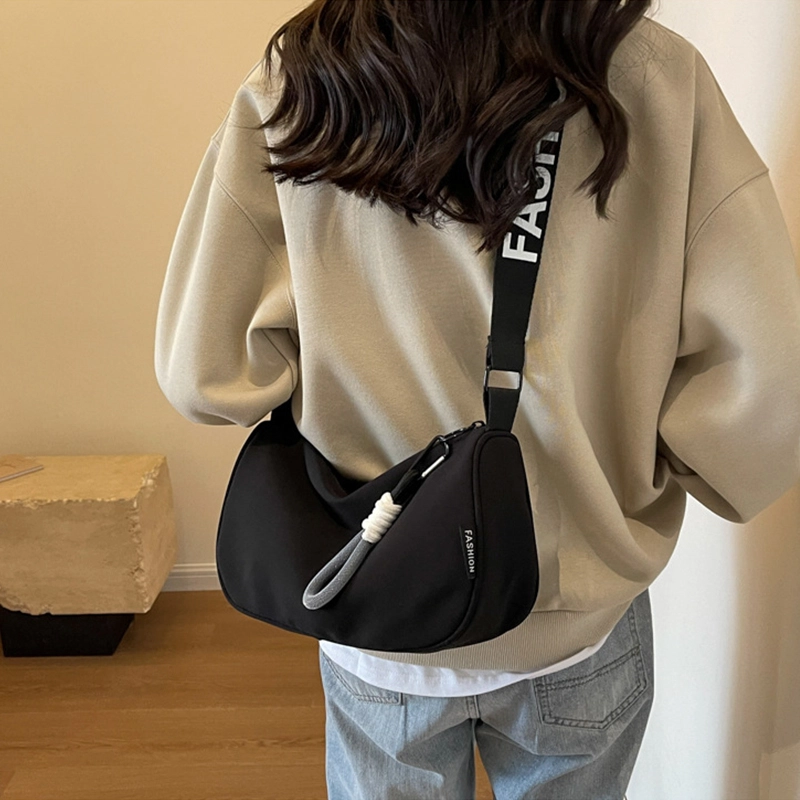 老人头 时尚个性潮流小众设计日常百搭 织物 单肩包 女款 多色