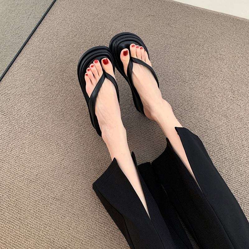 美洲爵士 百搭时尚潮流 静音防臭防磨人字拖鞋 女款