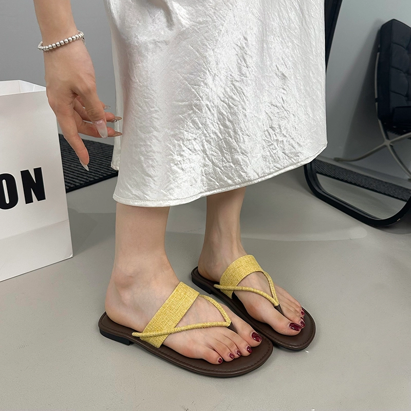 美洲爵士 复古晚风休闲人字拖鞋 女
