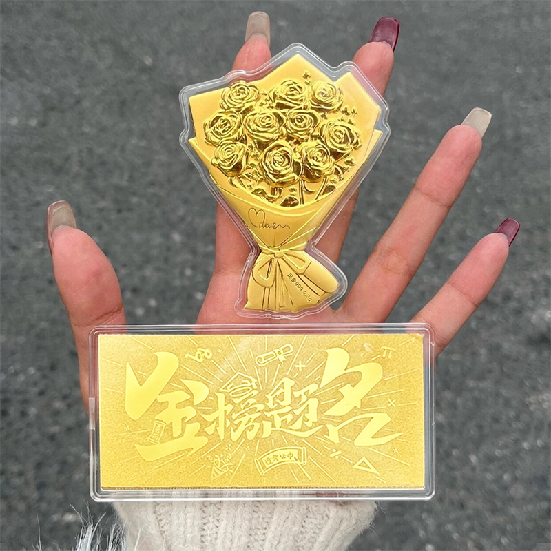 【捧在心里】 千桐 手捧花 玫瑰花束 亚克力 挂件 男女同款情侣款
