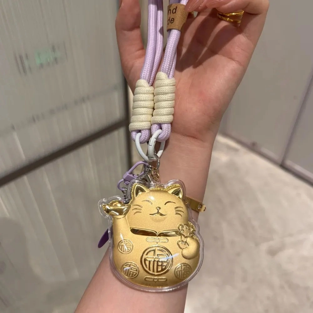 挚爱永恒 元宝招财猫挂件 招财纳福 精致萌趣可爱小猫咪 新中式创意背包挂饰 亚克力 钥匙扣 女款