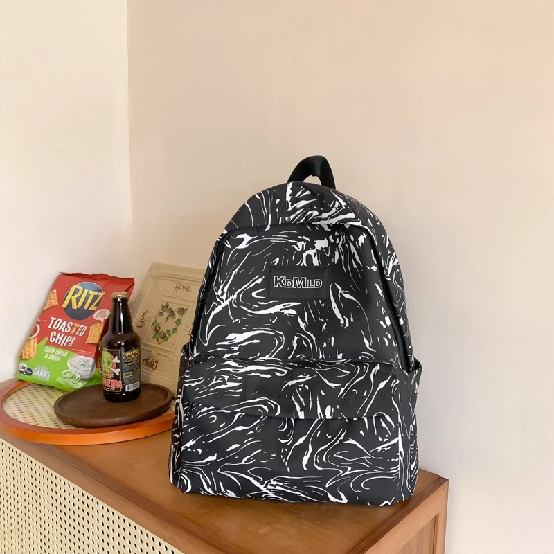 普乐威 时尚潮流日系简约百搭小众轻便 尼龙 双肩包 男女同款情侣款 多色